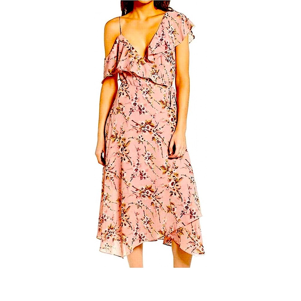 WAYF Womens Pink Floral Maxi Dress, NWT